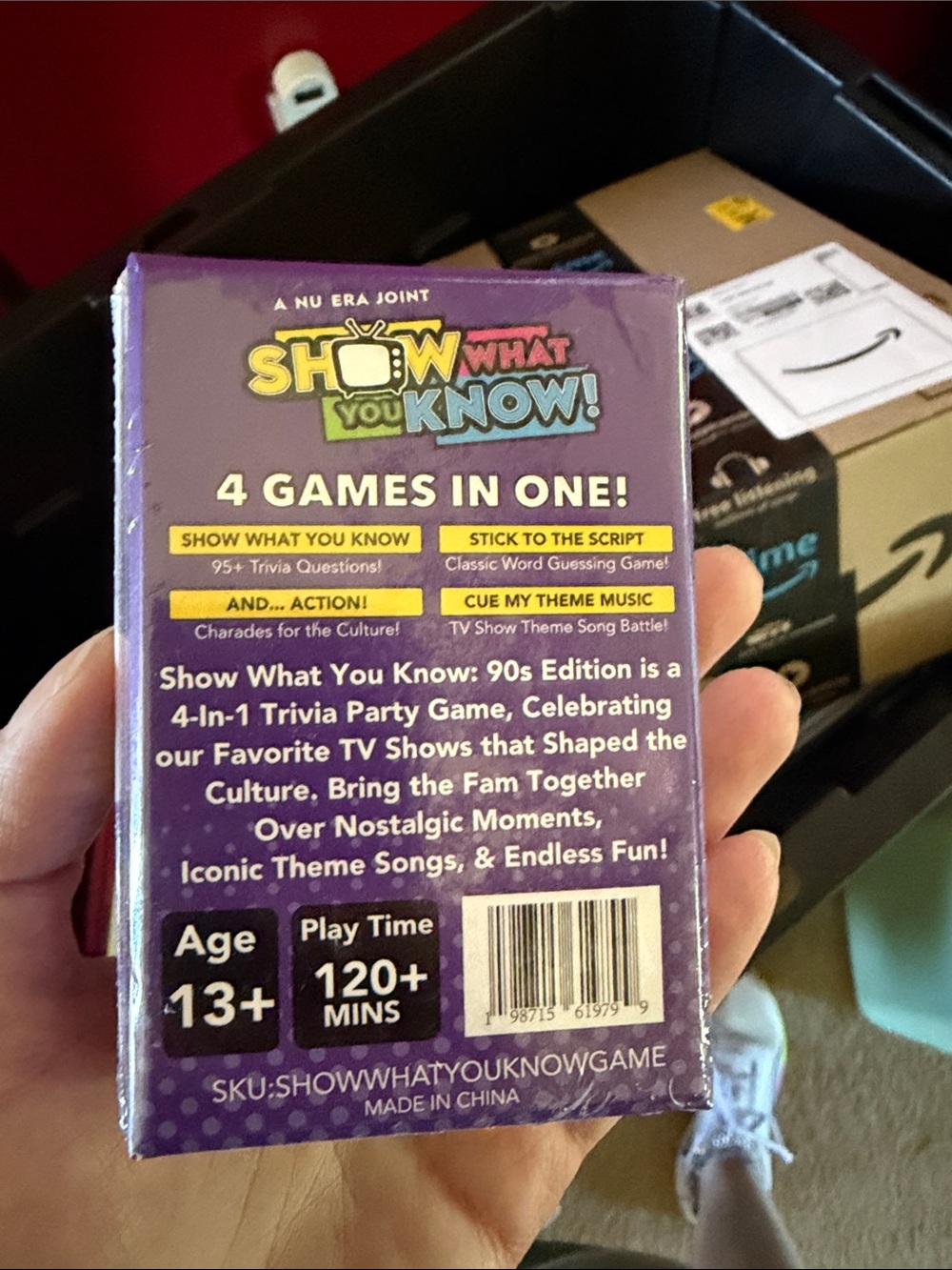 90s Edition Party Card Game - Purple